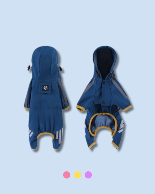 Dog Raincoat with leash hole