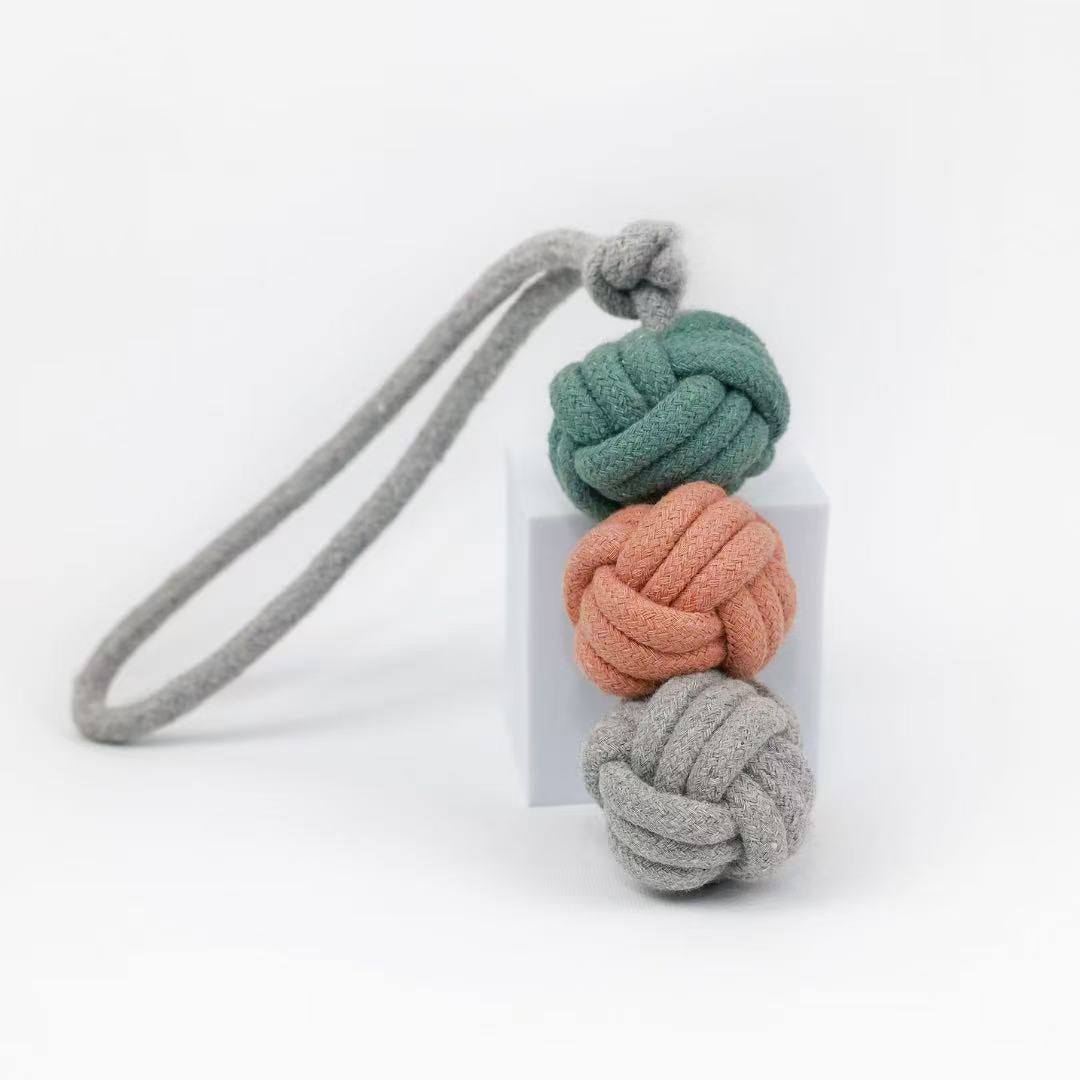 Knotty Paws Handmade Natural Hemp & Cotton Rope Pet Toys
