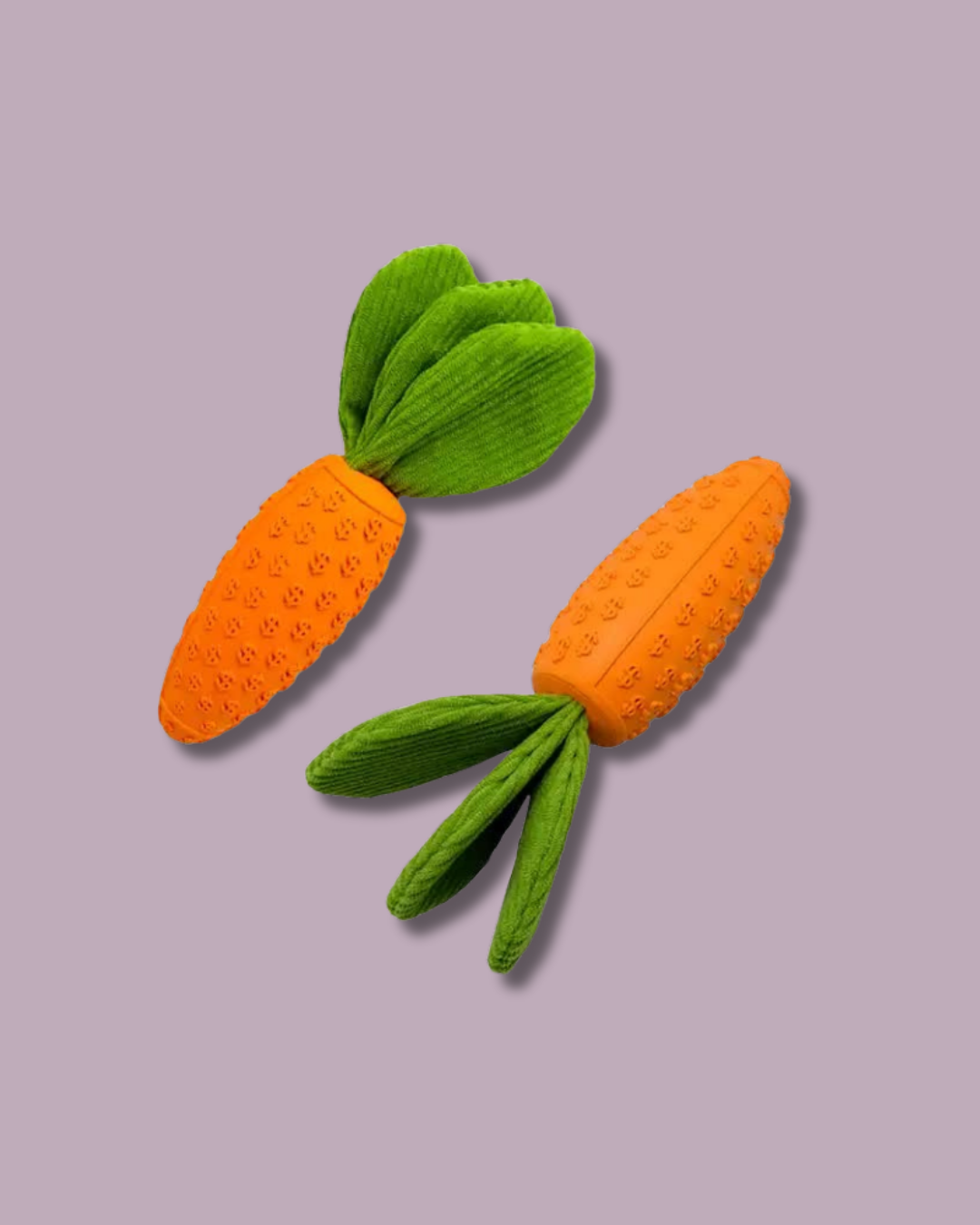 Squeaky Rubber Carrot Toy